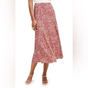 Reformation Bryson Midi Skirt La Vie En Rose Size 0